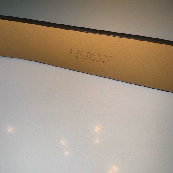 Lauren Ralph Lauren Tan Belt with Gold Buckle - Picture 6 of 8